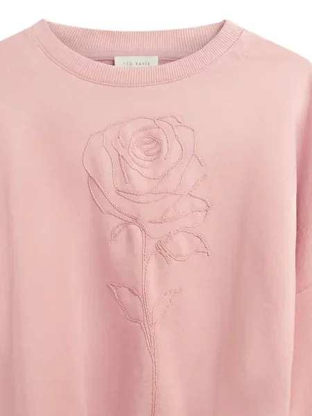 Virágos melegítő felső Ted Baker rózsaszín
