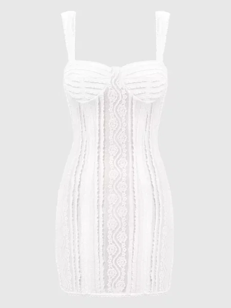Сукня Selene міні з мереживом Charo Ruiz біла