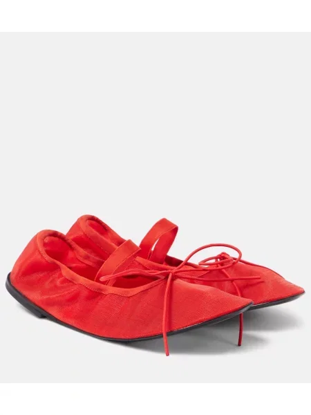Pantofi cu toc Proenza Schouler plasă roșu
