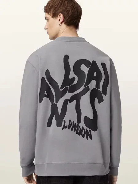 Кофта AllSaints ORLANDO однотонна чорний