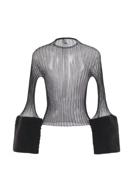 Lung top Cfcl tricotate negru