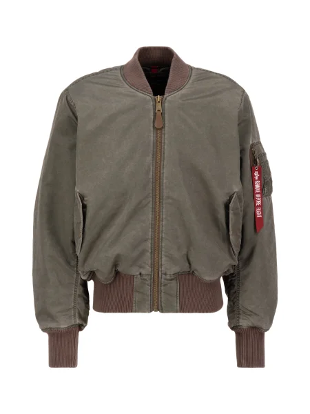 ALPHA INDUSTRIES Geacă de primăvară-toamnă gri / roșu alb