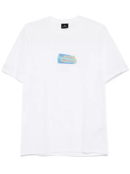 Tricou Ps Paul Smith cu imagine alb