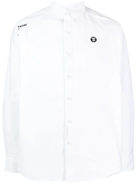 Cămașă Aape By A Bathing Ape cu broderie alb