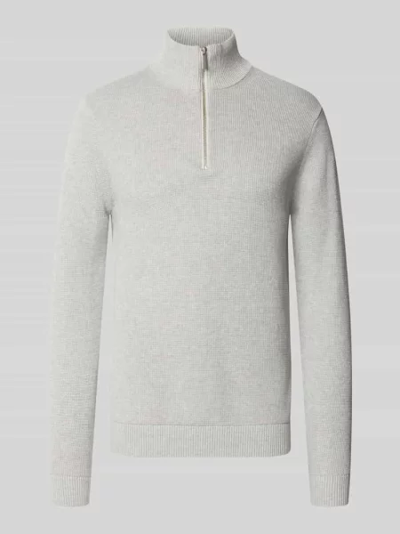 Bluza z kołnierzem o kroju regular fit z czystej bawełny model ‘DANE’ Selected Homme
