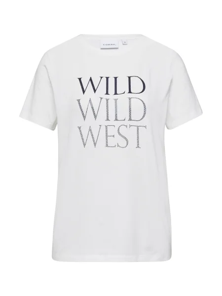 COMMA Majica siva / črna bela