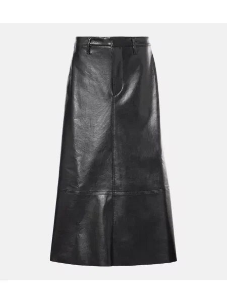 Kožna suknja Citizens Of Humanity iznad koljena crna