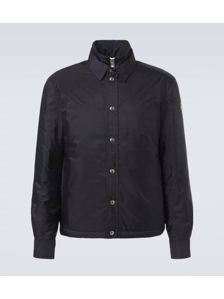 Geacă cu puf Moncler albastru