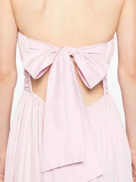 Rochie midi Occleus până la genunchi de costum roz