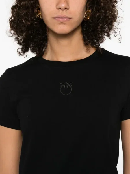 Tricou Pinko cu broderie negru