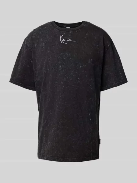 T-shirt z wyhaftowanym logo Karl Kani czarna