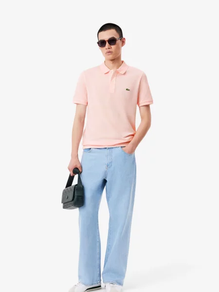 Поло Lacoste розовое