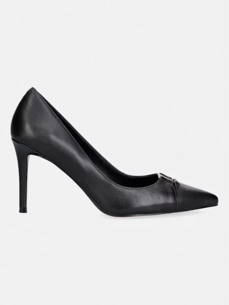 Twinset pantofi cu stiletto din piele negru