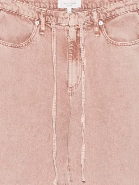 Blugi drepți Rag & Bone cu cordon roz