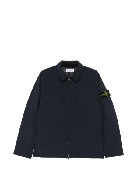 Geacă Stone Island cu strasuri albastru