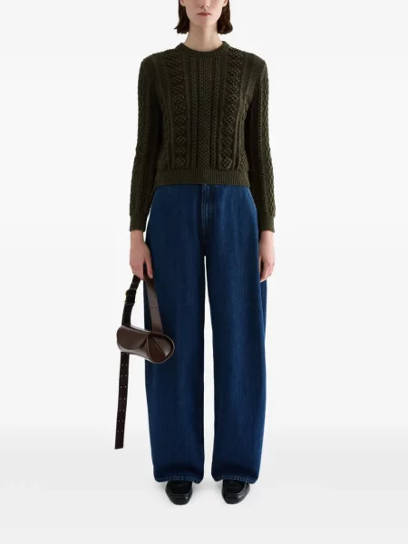 Ușor blugi cu picior larg Jil Sander albastru