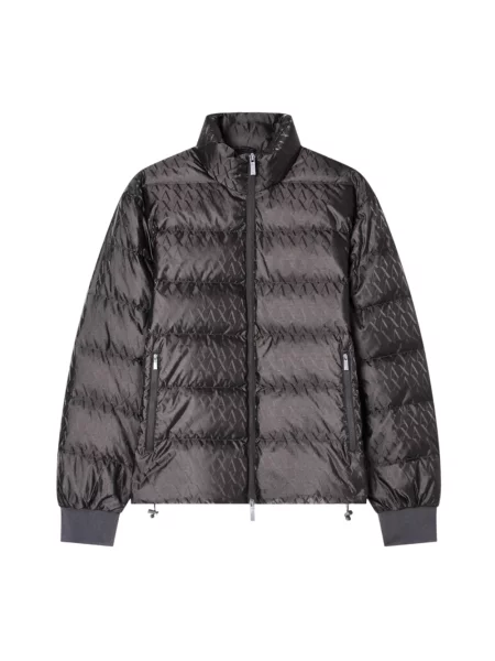 Kurtka Armani Exchange z logo zielona