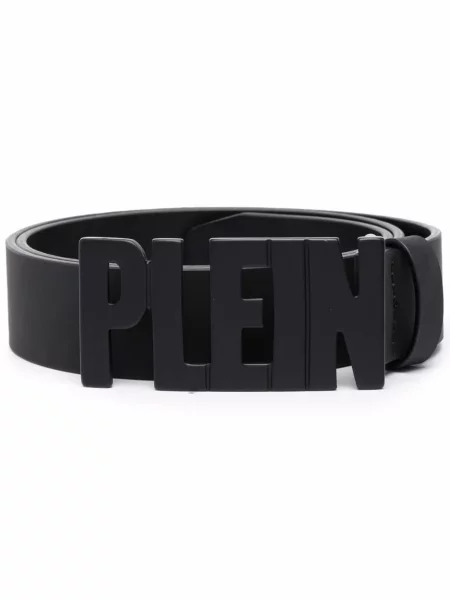 Curea Philipp Plein din piele cu autograf