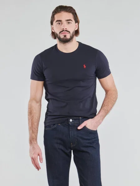 Trčanje polo majica Polo Ralph Lauren s vezom crvena