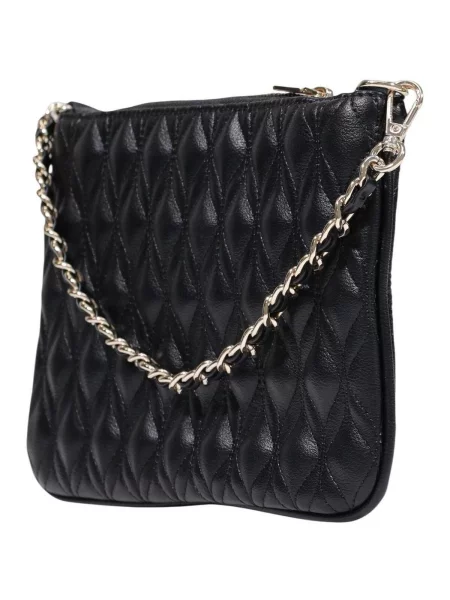Lapos talpú steppelt kézitáska Guess fekete