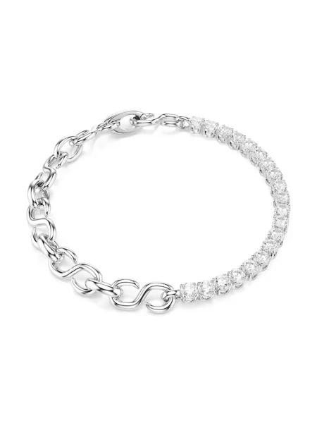 Swarovski zapestnica kovinska s kubičnim cirkonijem MATRIX