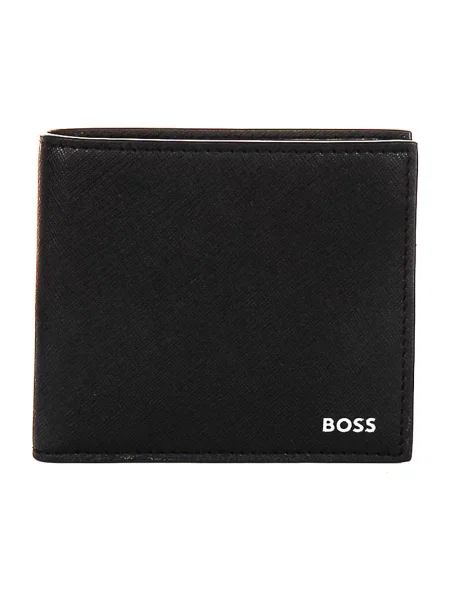 Portfel Boss skórzany czarny