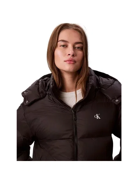 Kurtka pikowana o kroju regular fit z nadrukiem logo model ‘Midweight’ Calvin Klein Jeans czarna