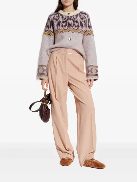 Pantaloni Forte_forte plisate roz