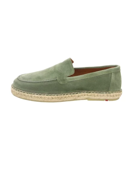 Espadryle Lloyd skórzane zielone