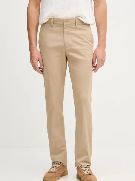 Lacoste pantaloni regular pentru bărbați din cu bej