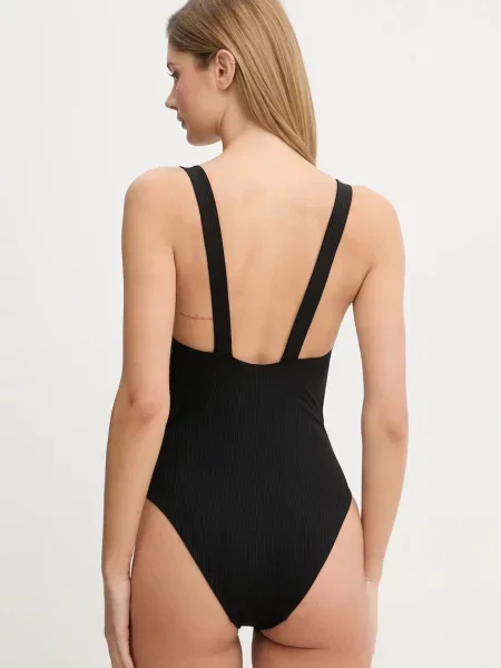 Jednodielne plavky HUGO SIGNATURE SWIMSUIT čierna