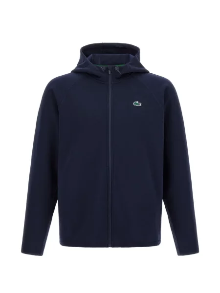 Суичър с качулка Lacoste синьо