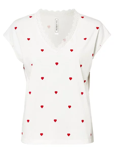 T-shirt z czystej bawełny biała