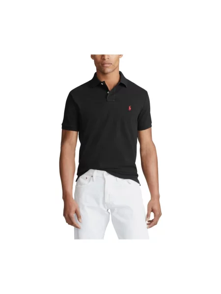 Polo Ralph Lauren Koszulki Mężczyzna Krótki Rękaw Dzianina Pika czarny