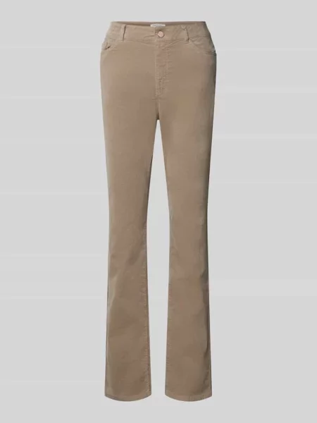 Spodnie materiałowe o kroju slim fit z elastycznej mieszanki bawełny Christian Berg Woman