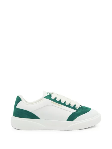 Sneakerși Casablanca din piele de căprioară alb