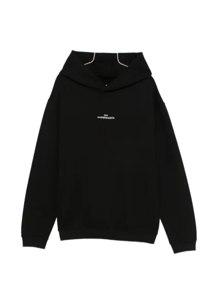 Hanorac cu glugă Maison Margiela cu autograf negru