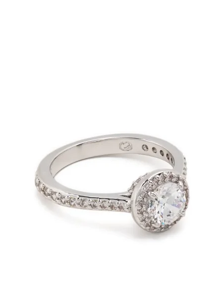 Inel Swarovski argintiu