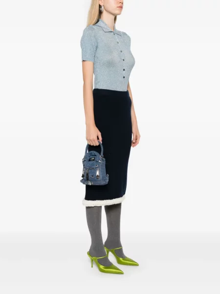Baikeris kuprinė Moschino mėlyna