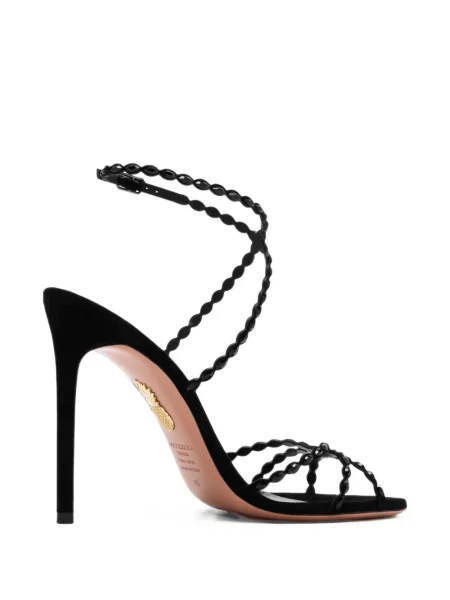 Sandale Aquazzura din piele de căprioară negru