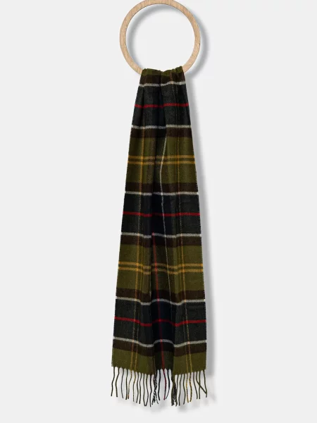 Fular Barbour de lână verde