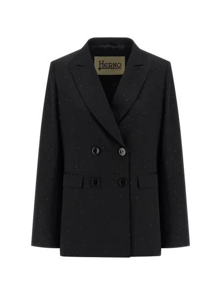 Sacou Herno cu paiete negru