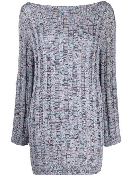 Rochie mini Missoni tricotate albastru