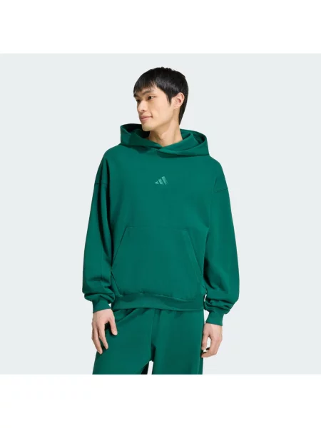 BLUZA Z KAPTUREM I MAŁYM LOGO ADIDAS KIT zielona