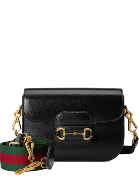 Geantă Gucci Horsebit negru