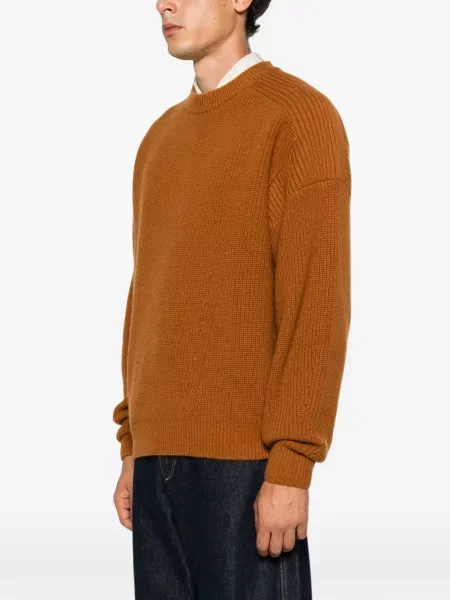 Pulover Marant cu decolteu rotund maro