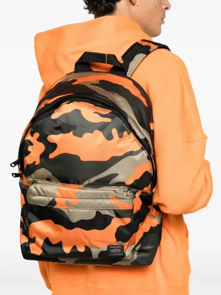 Rucsac Porter cu model camuflaj portocaliu