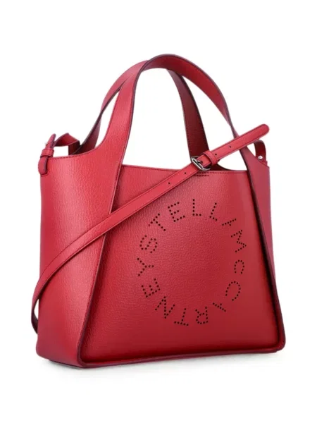 Geantă shopper Stella Mccartney cu autograf roșu