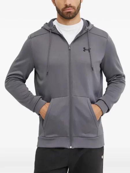 Hanorac cu glugă Under Armour cu autograf gri