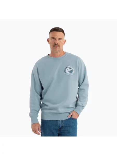 Mikina Pitbull Planet Surf Crewneck Sweatshirt light blue modrá